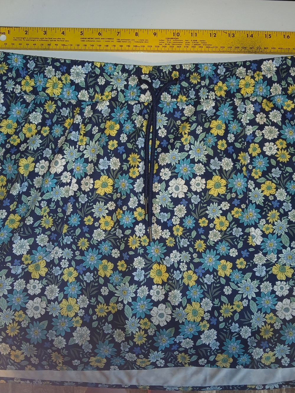 St John's Bay Skort Womens L Blue Floral Active Tennis Golf Athletic Skirt